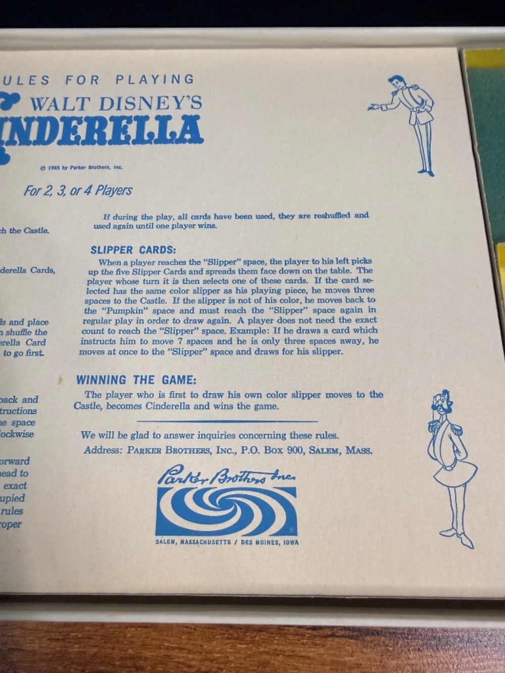 PARKER BROTHERS, INC. 1965 Walt Disney’s Cinderella Game - Picture 12 of 16